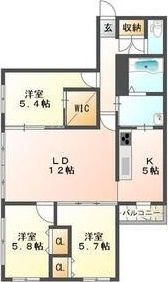 カレラ1113の間取り画像
