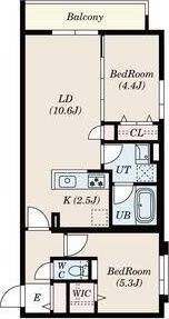 S-RESIDENCE北大前ascentの間取り画像