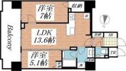 ライオンズ札幌中央レガシアの間取り画像