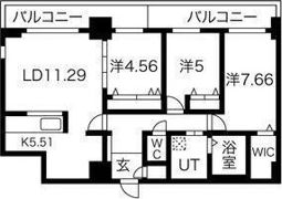 コローレ知事公館前の間取り画像