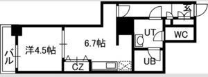PRIME URBAN札幌 RIVER FRONTの間取り画像