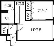メイフェアコート菊水の間取り画像