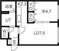 メイフェアコート菊水の間取り画像