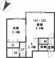 ルミエール本通11南の間取り画像