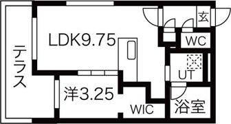 GLACIER東札幌（グレーシア東札幌）仮）東札幌2-4 Mの間取り画像