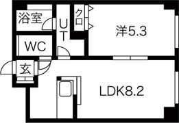 ラ・アムール白石の間取り画像