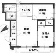 グランメール八軒東5-1の間取り画像