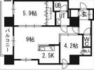 クレジデンス札幌・南4条の間取り画像