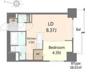 S-RESIDENCE大通公園admirioの間取り画像