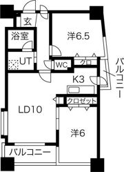 ノヴァ大通IIの間取り画像