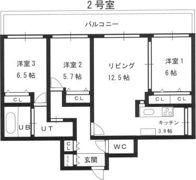 Rainbow Road宮の森2ndの間取り画像