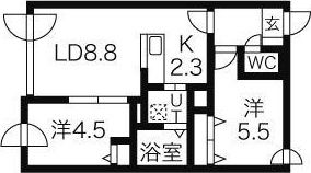 ステラ美術館通の間取り画像
