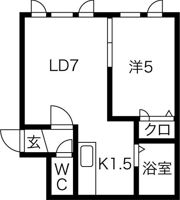 フォーチュネイトフィールドの間取り画像