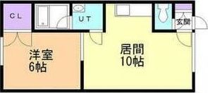 第26大成コーポの間取り画像