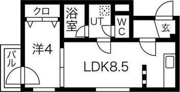 アルヴィータ菊水の間取り画像