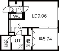SAKURAコンフォートKの間取り画像