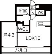 casaSC白石2ndの間取り画像