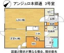 angelot HONGODORIの間取り画像