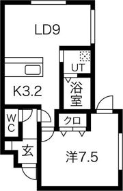 クレアトゥール南郷の間取り画像