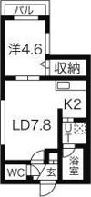 カーサ北3条の間取り画像