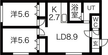 ベルーイング64の間取り画像