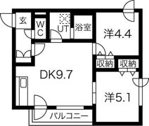 アマンダヒルズの間取り画像