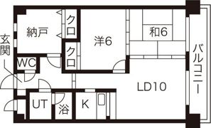 ロイヤルレインボー平岸 B棟の間取り画像