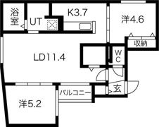 リュクス平岸の間取り画像