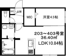 ブランシャールALAIN幌平橋の間取り画像