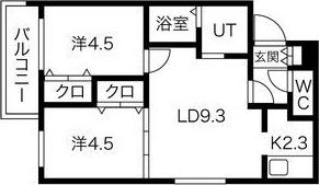 ブランシャール白石の間取り画像