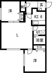 ベルヴィル南平岸の間取り画像