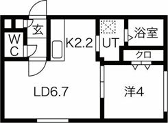 アーバン新札幌駅前の間取り画像