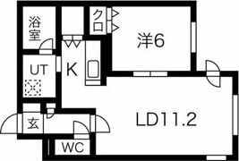 クラリス菊水の間取り画像