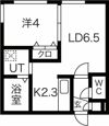 プリヴィレッジ東札幌の間取り画像