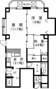 藤井ビル中の島IIの間取り画像