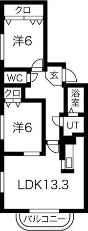 セントポーリア アイリスの間取り画像