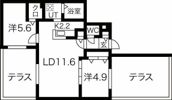 ブランシャールEK琴似の間取り画像