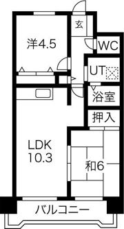 ダイアパレス琴似第二の間取り画像
