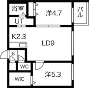 ハルトラーテ中の島の間取り画像