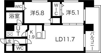 MODENA円山（モデナ円山）の間取り画像