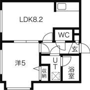 プラド新札幌の間取り画像
