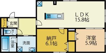 Lu Pionia（ル ピオニア）の間取り画像