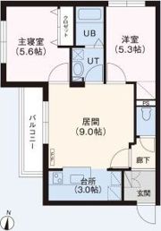 メゾンパティオN35の間取り画像