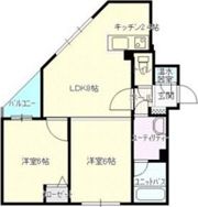 カマール琴似の間取り画像