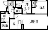 NCウイング中央の間取り画像