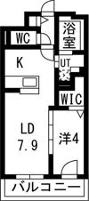 NCウイング中央の間取り画像