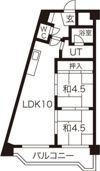 幌西ハイツの間取り画像