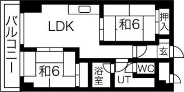 ドミ山鼻の間取り画像