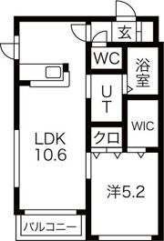 第12旭レジデンスの間取り画像