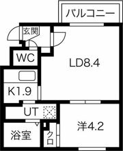 プレミアムマンション銀河の間取り画像